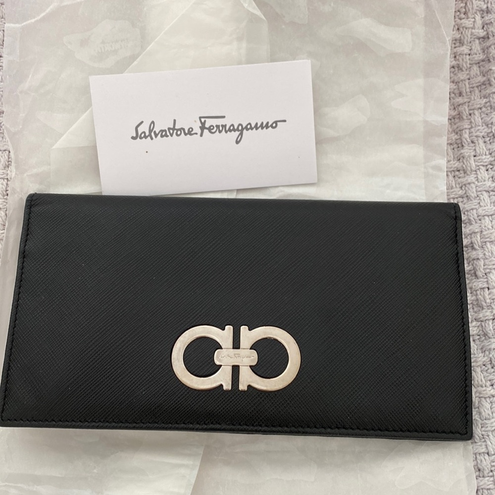Black Salvatore Ferragamo wallet